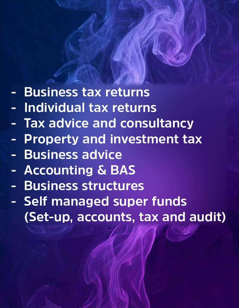 tax accountant service list